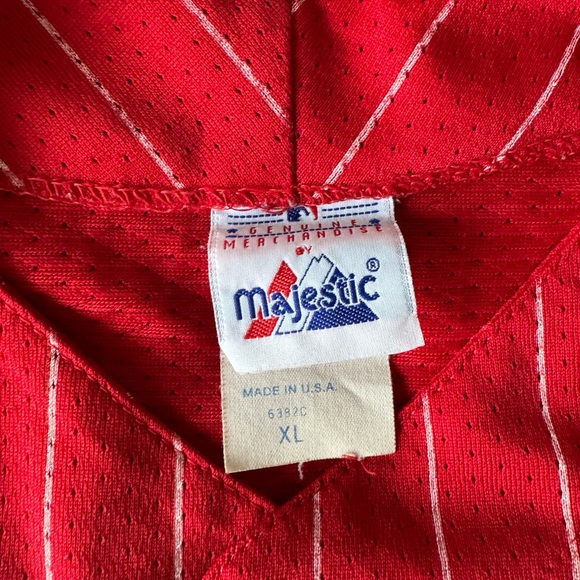 (FIRM PRICE) RARE Vintage MAJESTIC Cincinnati Reds Jersey - Picture 9 of 12